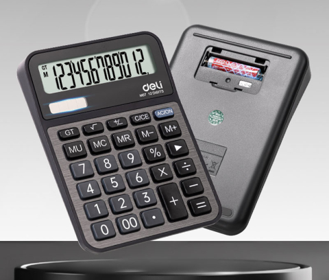 Calculator birou 12dig metal m07 deli [1]