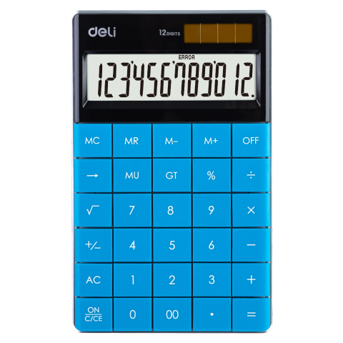 Birotică și Papetărie - Calculator birou 12dig modern albastru deli