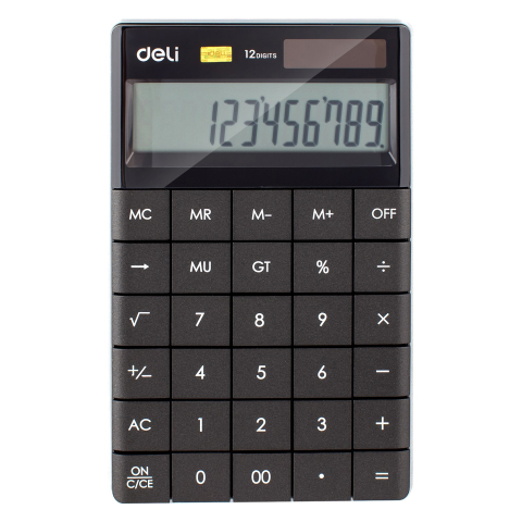 Birotică și Papetărie - Calculator birou 12dig modern negru deli