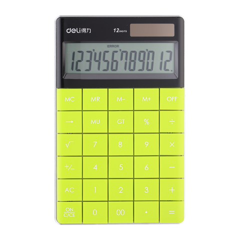 Birotică și Papetărie - Calculator birou 12dig modern verde deli