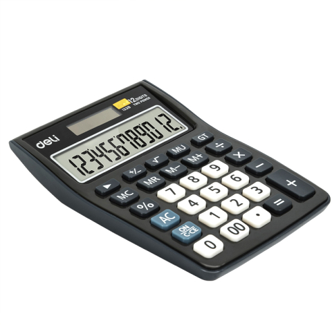 Birotică și Papetărie - Calculator birou 12dig negru 1238 deli