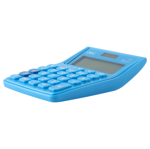 Calculator buzunar 12dig alb-albastru 1122 deli [1]