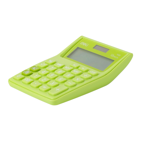Calculator buzunar 12dig alb-verde 1122 deli [4]