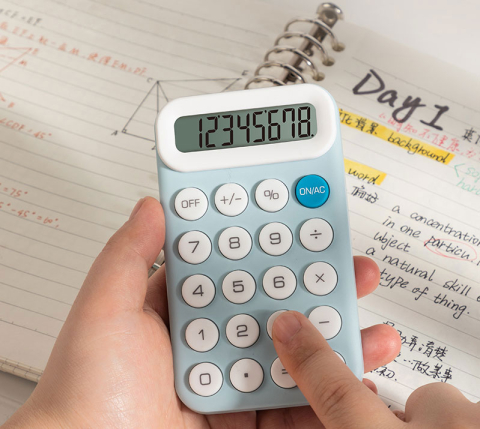 Calculator buzunar 8dig m10 galben deli [1]