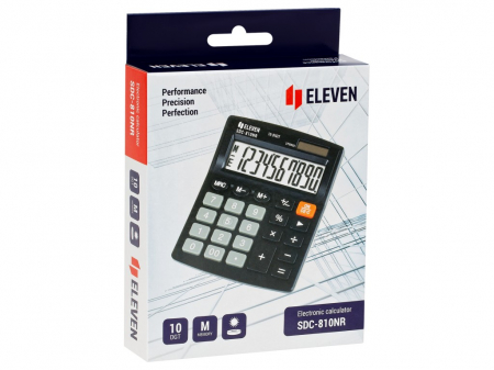 Calculator de birou 10 digiti, 124 x 102 x 25 mm, Eleven SDC-810NR [5]