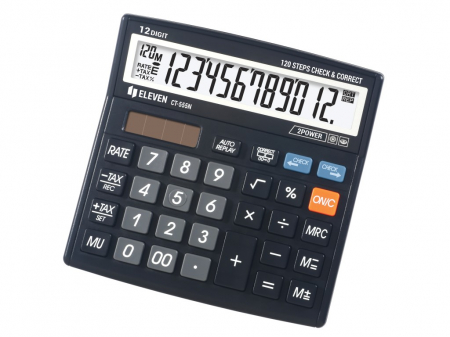 Birotică și Papetărie - Calculator de birou 12 digiti, 130 x 129 x 34 mm, Eleven CT555N