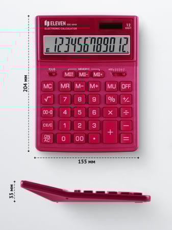Calculator de birou 12 digiti, 204 x 155 x 33 mm, Eleven SDC-444XR [1]