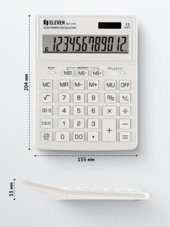 Calculator de birou 12 digiti, 204 x 155 x 33 mm, Eleven SDC-444XR [1]