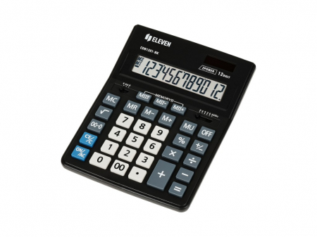 Birotică și Papetărie - Calculator de birou 12 digiti, 205 x 155 x 35 mm, Eleven CDB1201-BK