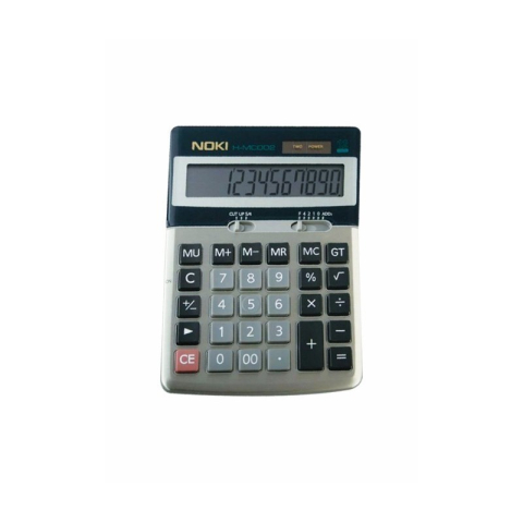 Calculator de birou Noki MC002, 12 digiti, alimentare baterie + solar, ecran inclinat [2]