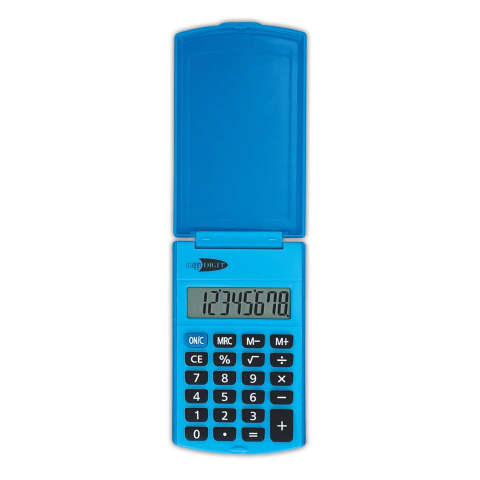 Calculator de buzunar, 8 Cifre, 6 x 10 cm, 4 culori (blister), copii varsta 3 ani+,6 ani+,8 ani+ [3]