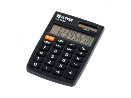 Birotică și Papetărie - Calculator de buzunar 8 digiti, 88 x 58 x 10 mm, Eleven SLD-100NR