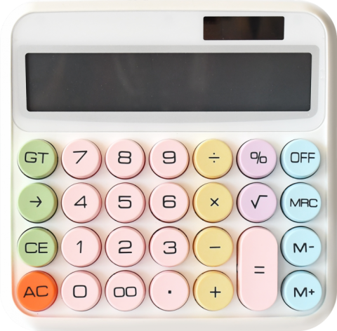 Birotică și Papetărie - Calculator Pastel 4 culori  Optimum