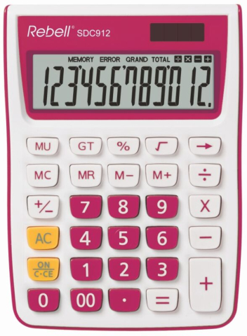 Birotică și Papetărie - Calculator Rebell SDC912 Roz