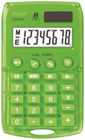 Birotică și Papetărie - Calculator Rebell Starlet 8dig Verde