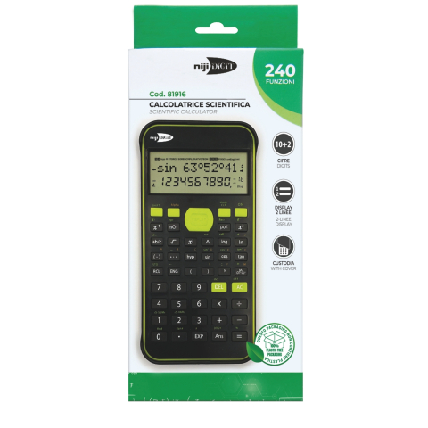 Rechizite Școlare - Calculator stiintific, 10+2 Cifre, 7.5 x 14.5 cm (blister), copii varsta 6 ani+,8 ani+