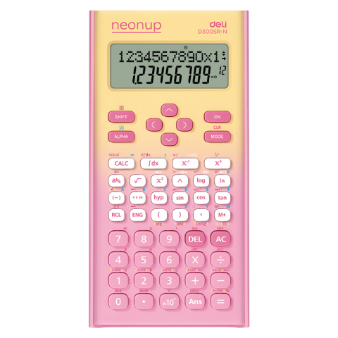 Birotică și Papetărie - Calculator stiintific 12dig 300f roz degrade deli