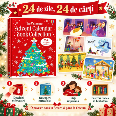 Calendar Advent Usborne 2026, 24 Carti pentru Copii [1]