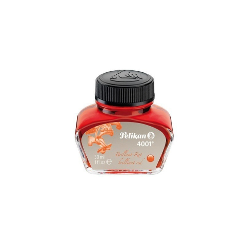 Rezerve Pixuri, Mine si Patroane de Cerneala - Calimara cu cerneala Pelikan 4001 301036, cerneala rosie (lucioasa), 30ml