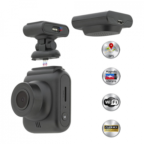 Cameră auto Tellur Dash Patrol DC2, FullHD 1080P, GPS, Black [2]