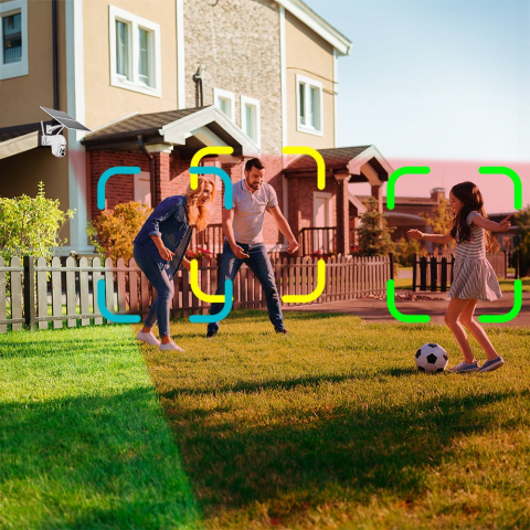 Cameră solară WiFi Tellur Smart, P&T, 3MP, 2K UltraHD, PIR, panou solar 20W, Alb [6]