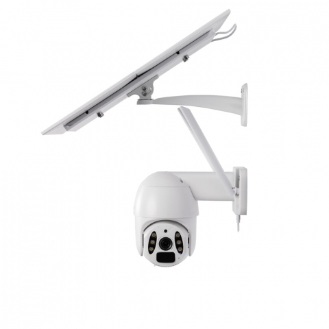 Cameră solară WiFi Tellur Smart, P&T, 3MP, 2K UltraHD, PIR, panou solar 20W, Alb [9]