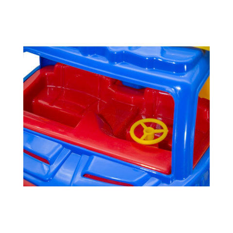 Camion basculanta Roben 16011, 60cm, include 80 cuburi de contruit, plastic, multicolor, 3+ ani [2]
