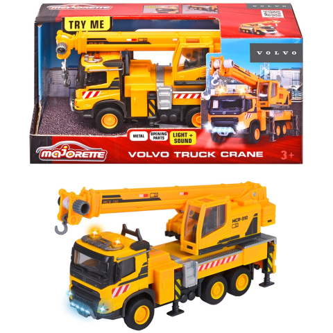 Camion cu macara Majorette Volvo Truck Crane cu lumini si sunete [10]