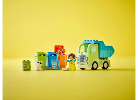 LEGO® DUPLO - Camion de reciclare 10987, 15 piese, varsta de la 2 ani la 4 ani [2]