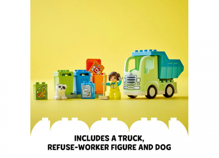 LEGO® DUPLO - Camion de reciclare 10987, 15 piese, varsta de la 2 ani la 4 ani [6]