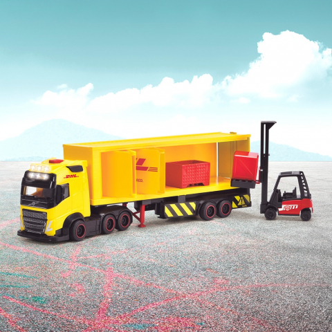 Camion Dickie Toys DHL Heavy Truck 35 cm cu lumini si sunete [7]