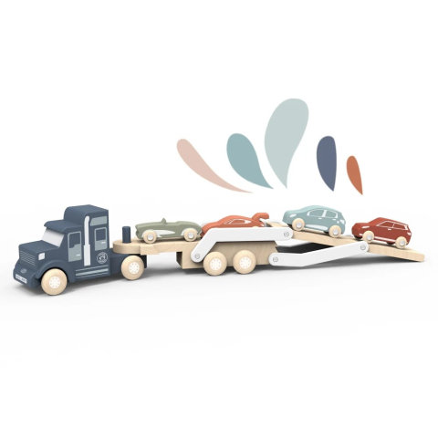 Camion transportor cu masinute, Speedy Monkey pentru Baiat varsta 1 - 3, 3 - 6 [2]