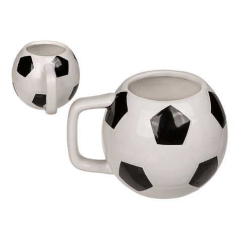 Bucătărie & Servire - Cana ceramica, forma minge fotbal, 12x9cm, 500 ml, Out of the blue 78/8333 / 37394