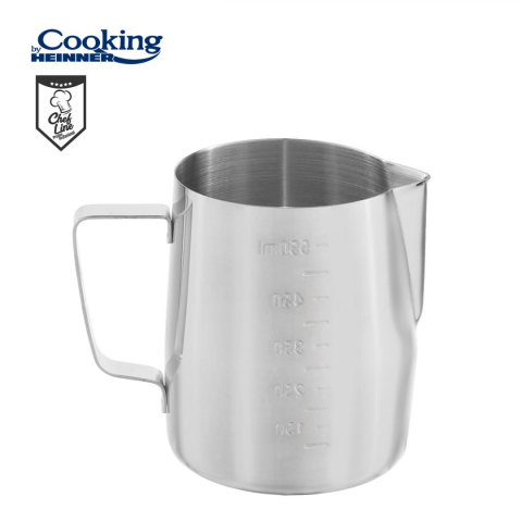 Vesela pentru masa si tacamuri - Cana inox lapte 550 ml, cooking by heinner, chef line