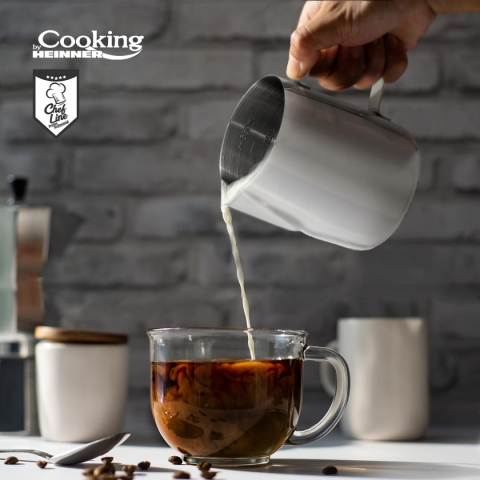 Cana inox lapte 550 ml, cooking by heinner, chef line [6]