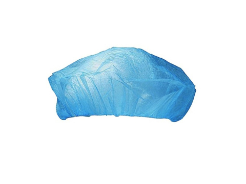 Pensule, spatule, teluri și mănuși bucătărie - Capelina polipropilena de unica folosința albastra 100/set