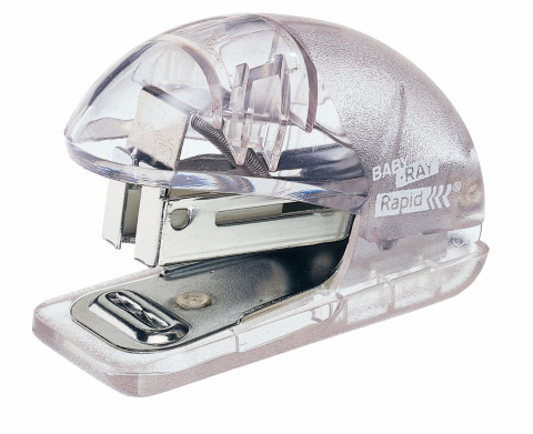 Articole pentru birou - Capsator 10 coli 24/6 26/6 mini f4 transparent rapid