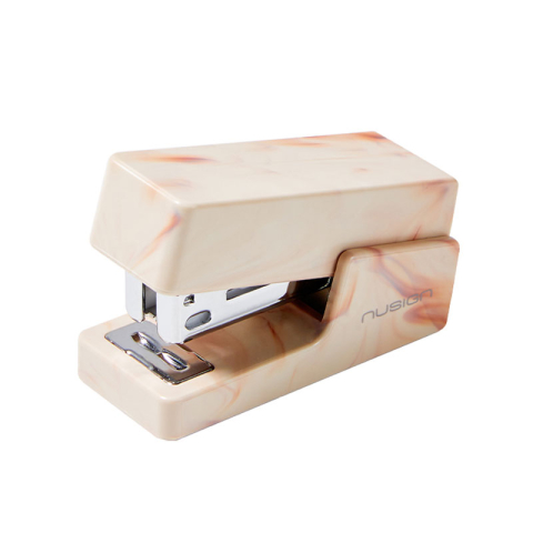 Articole pentru birou - Capsator 12 coli 24/6 mini roz marmorat nusign deli