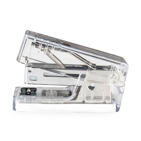 Articole pentru birou - Capsator 12 coli 24/6 mini transparent nusign deli