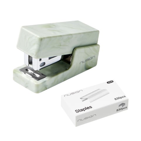 Capsator 12 coli 24/6 mini verde marmorat nusign deli [1]