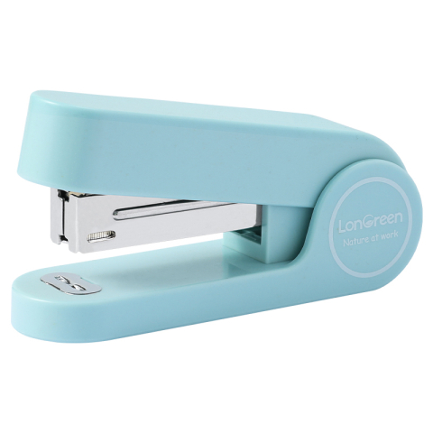 Articole pentru birou - Capsator 25 coli 24/6 bleu longreen plastic reciclat deli