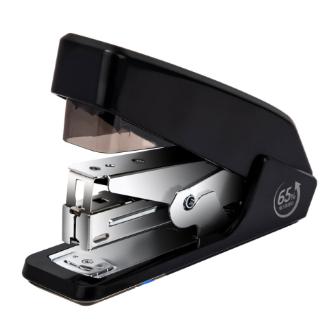 Articole pentru birou - Capsator 25 coli 24/6 half strip efortless negru deli