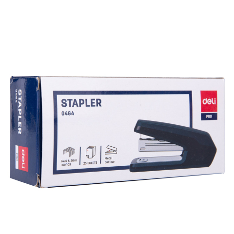 Capsator 25 coli 24/6 half strip efortless negru deli [2]