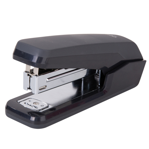 Articole pentru birou - Capsator 25 coli 24/6 half strip efortless negru deli