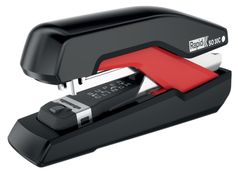 Articole pentru birou - Capsator 30 coli capse omnipress supreme so30 negru/rosu rapid