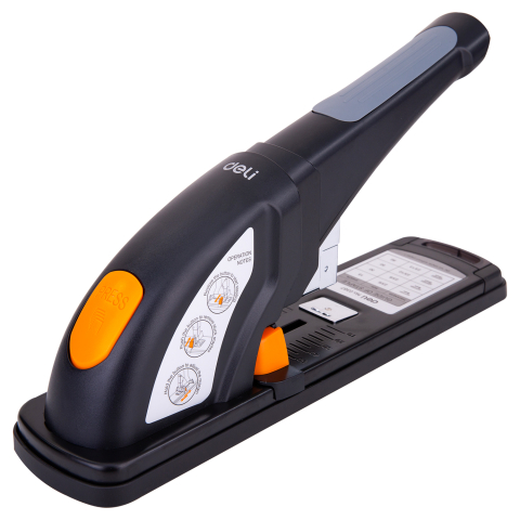 Articole pentru birou - Capsator 80 coli power saving negru deli