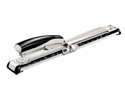Articole pentru birou - Capsator brat lung 40 coli 24/6-8 26/6-8 model 5560 negru leitz