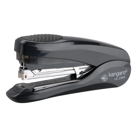 Birotică și Papetărie - Capsator Kangaro Less Effort LE-210F/210FS, 24/6 - 26/8, 30 coli, 84mm, capsare usoara plata, negru
