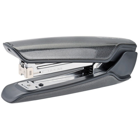 Birotică și Papetărie - Capsator Kangaro NOWA-335S/S, 24/6, 30 coli, 70mm, metalic, gri metalizat, blister