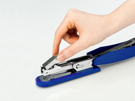 Capsator pentru 25 file, portocaliu, corp solid, capse 24/6, 26/6 [1]